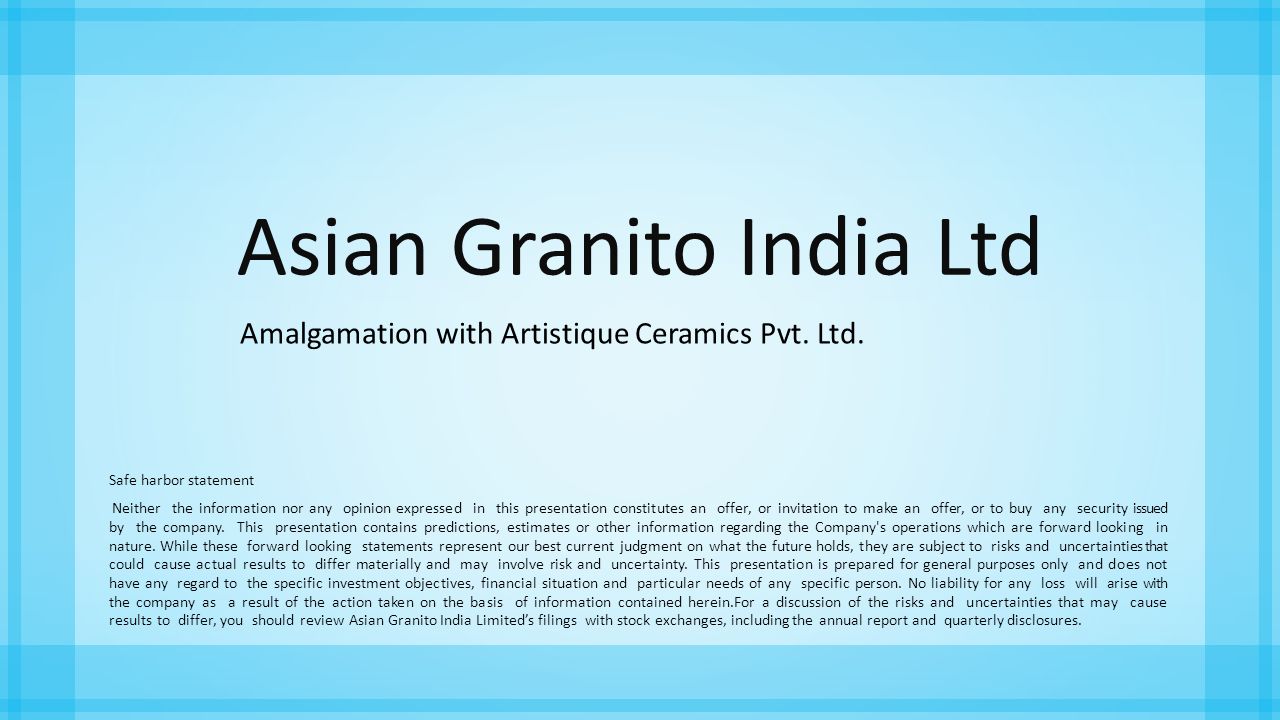 Asian granito india ltd